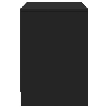 vidaXL Έπιπλο Τηλεόρασης με LED Μαύρο 100x34x50cm από Επεξ. Ξύλο