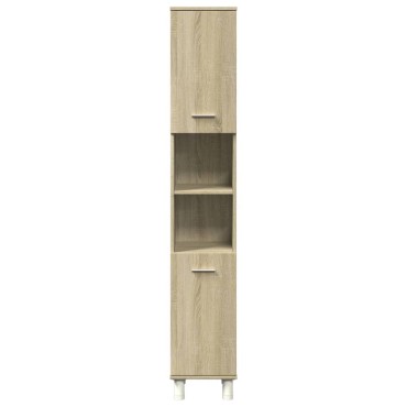 vidaXL Ντουλάπι Μπάνιου Sonoma Δρυς 30,5x30x179cm από Επεξεργ. Ξύλο