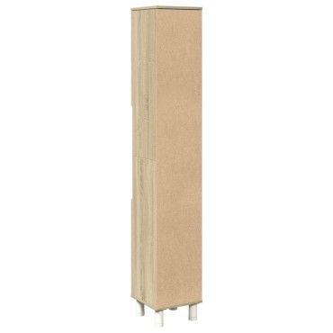 vidaXL Ντουλάπι Μπάνιου Sonoma Δρυς 30,5x30x179cm από Επεξεργ. Ξύλο
