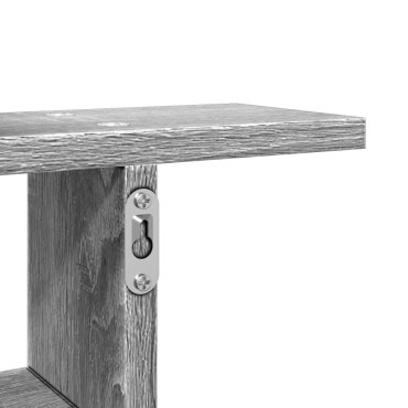 vidaXL Ραφιέρες Τοίχου 2 τεμ. Γκρι Sonoma 50x12x50cm Επεξ. Ξύλο