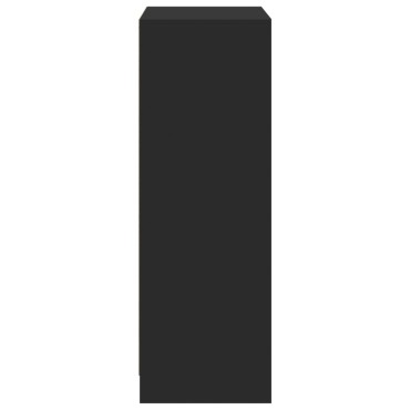 vidaXL Ντουλάπι με Φώτα LED Μαύρη 72x34x100cm Επεξεργασμένο Ξύλο 1 τεμ.
