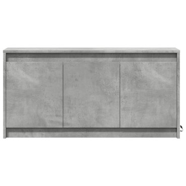 vidaXL Έπιπλο Τηλεόρασης με LED Γκρι Σκυρ. 100x34x50cm Επεξ. Ξύλο