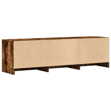 vidaXL Έπιπλο Τηλεόρασης με LED Καπνιστή Δρυς 140x34x40cm Επεξ. Ξύλο