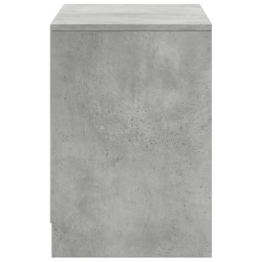 vidaXL Έπιπλο Τηλεόρασης με LED Γκρι Σκυρ. 100x34x50cm Επεξ. Ξύλο