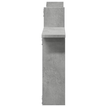 vidaXL Ραφιέρες Τοίχου 2 τεμ. Γκρι Σκυροδ. 50x12x50cm από Επεξ. Ξύλο