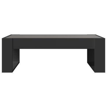 vidaXL Τραπεζάκι Σαλονιού Infinity LED Μαύρο 90x53x30cm 1 τεμ.
