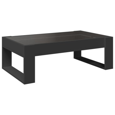 vidaXL Τραπεζάκι Σαλονιού Infinity LED Μαύρο 90x53x30cm 1 τεμ.