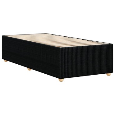 vidaXL Σκελετός Κρεβατιού Χωρίς Στρώμα Μαύρο 90x200 εκ. Υφασμάτινο