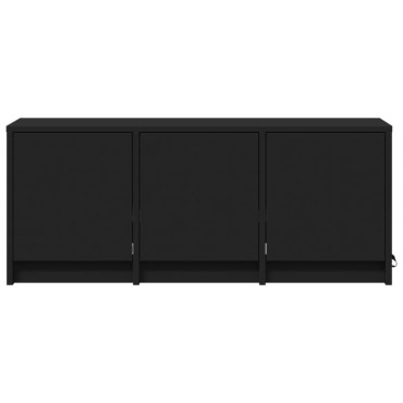 vidaXL Έπιπλο Τηλεόρασης με LED Μαύρο 97x34x40cm από Επεξ. Ξύλο