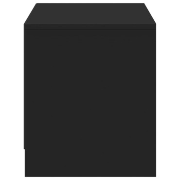 vidaXL Έπιπλο Τηλεόρασης με LED Μαύρο 97x34x40cm από Επεξ. Ξύλο