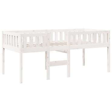 vidaXL Κρεβάτι Παιδικό Χωρίς Στρώμα Λευκό 80x200cm Μασίφ Ξύλο Πεύκου 1 τεμ. - Μονό
