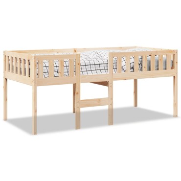vidaXL Κρεβάτι Παιδικό Χωρίς Στρώμα 90x190cm Μασίφ Ξύλο Πεύκου 1 τεμ. - Μονό