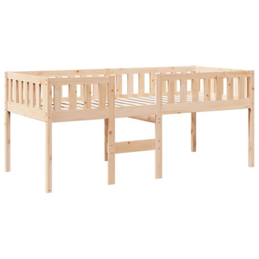 vidaXL Κρεβάτι Παιδικό Χωρίς Στρώμα 90x190cm Μασίφ Ξύλο Πεύκου 1 τεμ. - Μονό