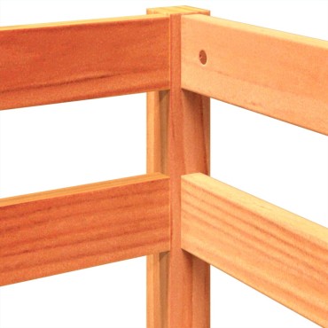 vidaXL Υπερυψωμένο Κρεβάτι με Πύργο Μπλε 90x190cm Μασίφ Ξύλο Πεύκου 1 τεμ. - Μονό