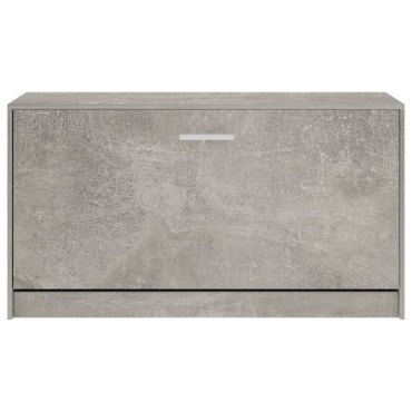 vidaXL Παπουτσοθήκη Γκρι Σκυρ. 80x24x45cm από Επεξεργασμένο Ξύλο