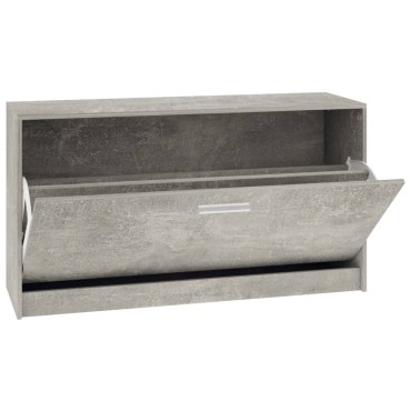 vidaXL Παπουτσοθήκη Γκρι Σκυρ. 80x24x45cm από Επεξεργασμένο Ξύλο