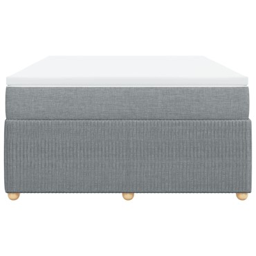 vidaXL Κρεβάτι Boxspring με Στρώμα Αν. Πράσινο 160x200εκ Υφασμάτινο