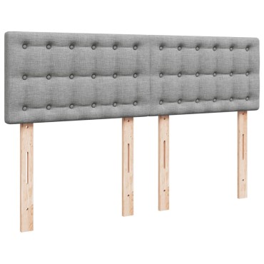 vidaXL Κρεβάτι Boxspring με Στρώμα Αν. Πράσινο 160x200εκ Υφασμάτινο