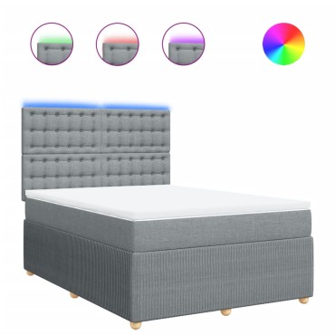 vidaXL Κρεβάτι Boxspring με Στρώμα Αν. Πράσινο 160x200εκ Υφασμάτινο