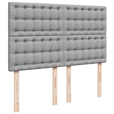 vidaXL Κρεβάτι Boxspring με Στρώμα Αν. Πράσινο 160x200εκ Υφασμάτινο