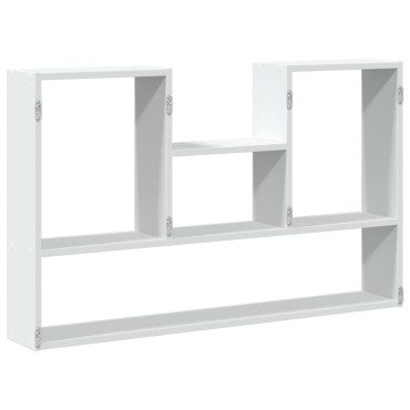vidaXL Ραφιέρα Τοίχου Λευκό 99x15x60cm από Επεξεργασμένο Ξύλο 1 τεμ.