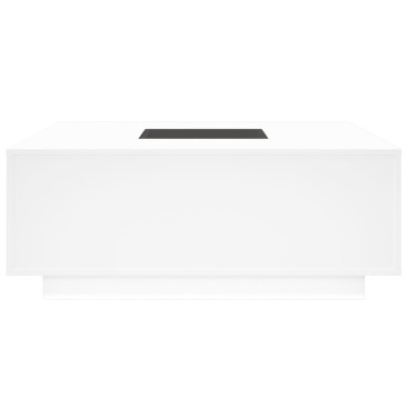 vidaXL Τραπεζάκι Σαλονιού Infinity LED Λευκό 100x100x40cm 1 τεμ.