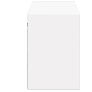 vidaXL Έπιπλο Τοίχου Τηλεόρασης με LED Λευκό 130x31x45cm