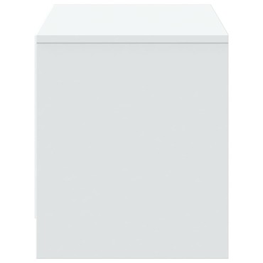 vidaXL Έπιπλο Τηλεόρασης με LED Λευκό 97x34x40cm από Επεξ. Ξύλο
