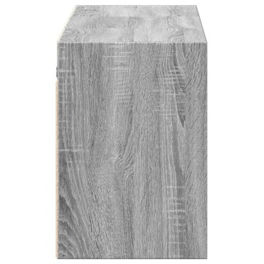 vidaXL Έπιπλο Τοίχου Τηλεόρασης με LED Γκρι Sonoma 130x31x45cm