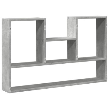 vidaXL Ραφιέρα Τοίχου Γκρι Σκυροδέματος 99x15x60cm από Επεξ. Ξύλο 1 τεμ.