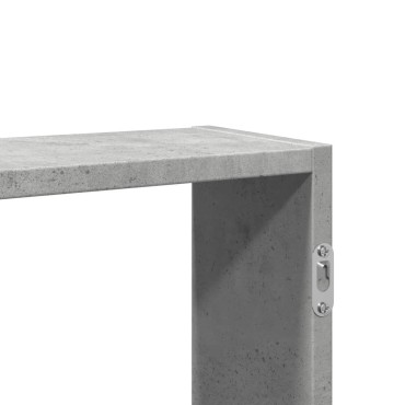 vidaXL Ραφιέρα Τοίχου Γκρι Σκυροδέματος 99x15x60cm από Επεξ. Ξύλο 1 τεμ.