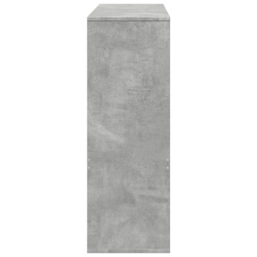 vidaXL Βιβλιοθήκη/Διαχωριστικό Χώρου Γκρι 100x33x94,5cm Επεξ. Ξύλο 1 τεμ.