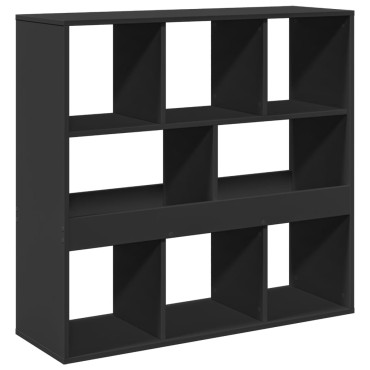 vidaXL Διαχωριστικό Χώρου-Βιβλιοθήκη Μαύρο 100x33x94,5cm Επεξ. Ξύλο 1 τεμ.