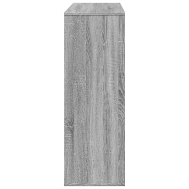 vidaXL Βιβλιοθήκη/Διαχωριστικό Χώρου Γκρι 100x33x94,5cm Επεξ. Ξύλο 1 τεμ.