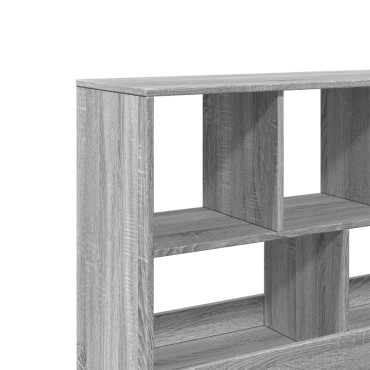 vidaXL Βιβλιοθήκη/Διαχωριστικό Χώρου Γκρι 100x33x94,5cm Επεξ. Ξύλο 1 τεμ.