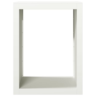 vidaXL Ράφι Καυσόξυλων Λευκό 60x40x80 εκ. Ατσάλινο