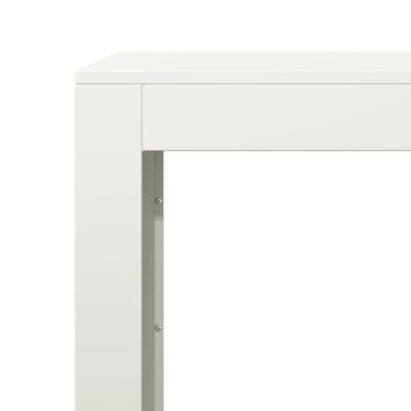 vidaXL Ράφι Καυσόξυλων Λευκό 100x40x80 εκ. Ατσάλινο