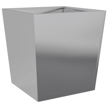 vidaXL Ζαρντινιέρες Κήπου 2 τεμ. 50x50x50 εκ. από Γαλβανισμένο Χάλυβα