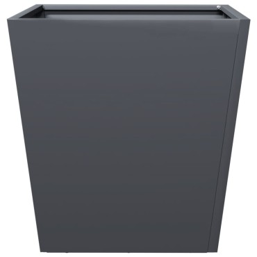 vidaXL Ζαρντινιέρα Κήπου Ανθρακί 40x40x40 εκ. από Ατσάλι
