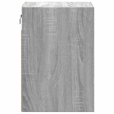 vidaXL Έπιπλα Τοίχου Τηλ. με LED 2 τεμ. Γκρι Sonoma 41x31x45cm