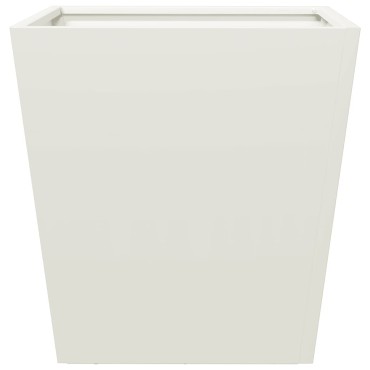 vidaXL Ζαρντινιέρα Λευκή 40 x 40 x 40 εκ. από Ατσάλι