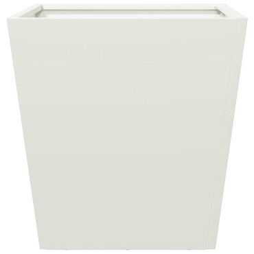 vidaXL Ζαρντινιέρα Λευκή 40 x 40 x 40 εκ. από Ατσάλι