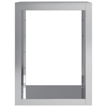 vidaXL Ράφι Καυσόξυλων 60x40x80 εκ. Γαλβανιζέ Ατσάλι