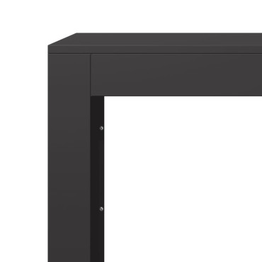vidaXL Ράφι Καυσόξυλων Μαύρο 100x40x100 εκ. Ατσάλινο