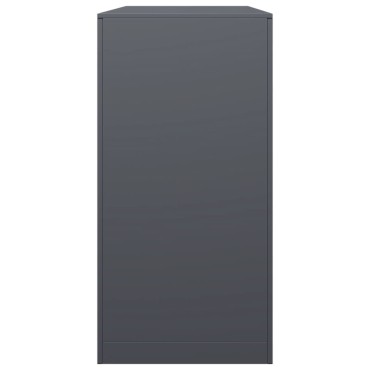 vidaXL Ράφι Καυσόξυλων Ανθρακί 100x40x80 εκ. Ατσάλινο