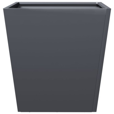 vidaXL Ζαρντινιέρες Κήπου 2 τεμ. Ανθρακί 40x40x40 εκ. από Ατσάλι
