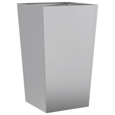 vidaXL Ζαρντινιέρα Κήπου 45x45x75 εκ. από Γαλβανισμένο Χάλυβα