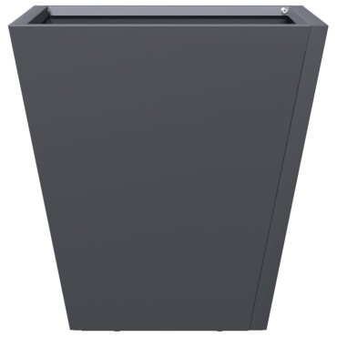 vidaXL Ζαρντινιέρες Κήπου 2 τεμ. Ανθρακί 30x30x30 εκ. από Ατσάλι