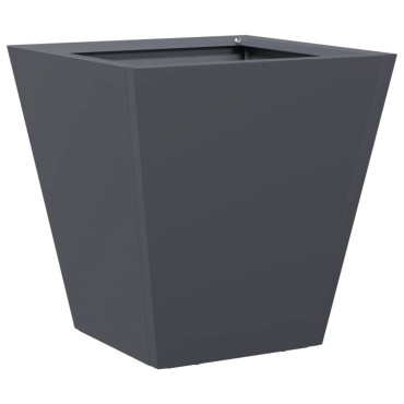 vidaXL Ζαρντινιέρες Κήπου 2 τεμ. Ανθρακί 30x30x30 εκ. από Ατσάλι