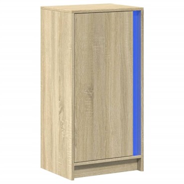 vidaXL Ντουλάπι με Φώτα LED Sonoma Δρυς 42,5x34x85cm Επεξ. Ξύλο 1 τεμ.